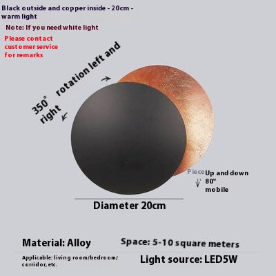 Moon Eclipse LED Wall Sconce