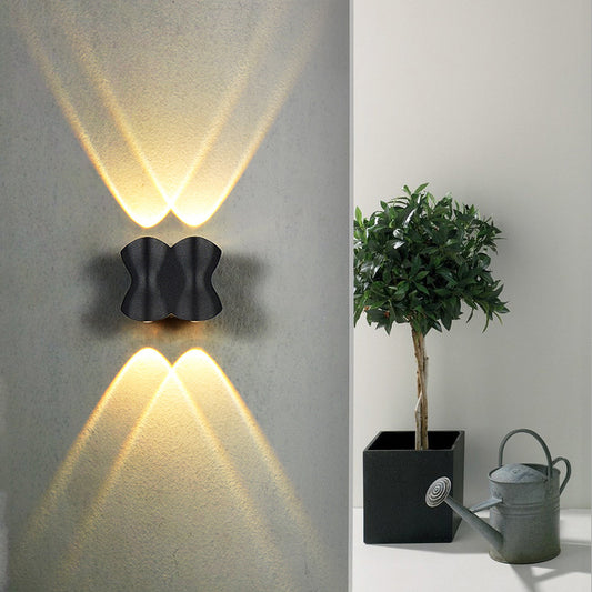 Modern Up & Down Outdoor Wall Light