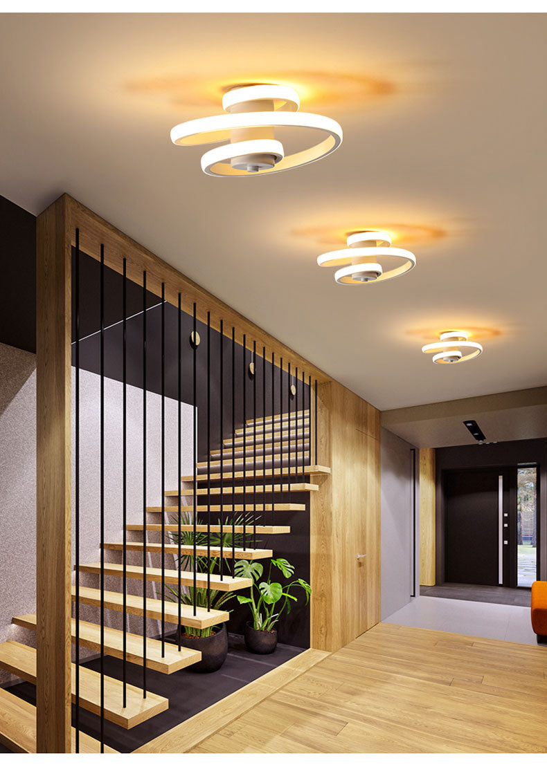 Modern Spiral LED Ceiling Light