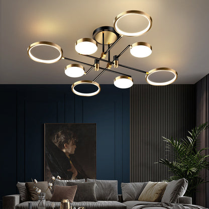 Modern Orbit LED Ceiling Chandelier