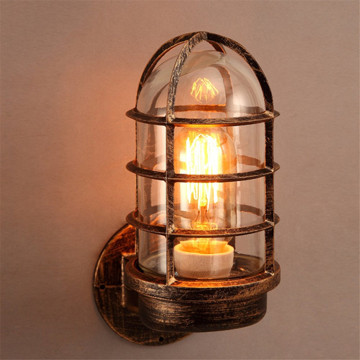 Vintage Industrial Outdoor Wall Lantern