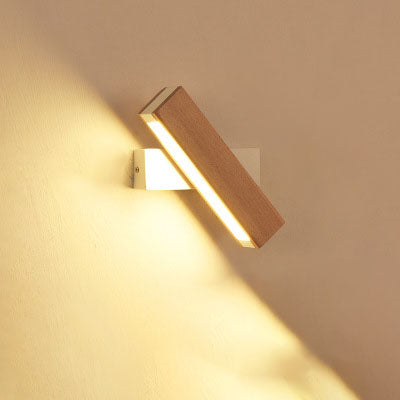 Modern Wooden Adjustable Wall Sconce