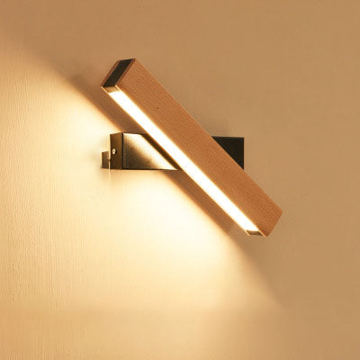 Modern Wooden Adjustable Wall Sconce