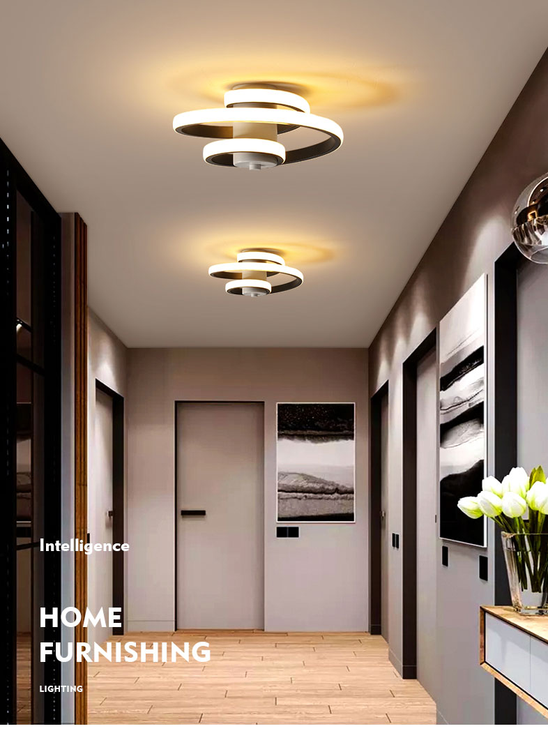 Modern Spiral LED Ceiling Light