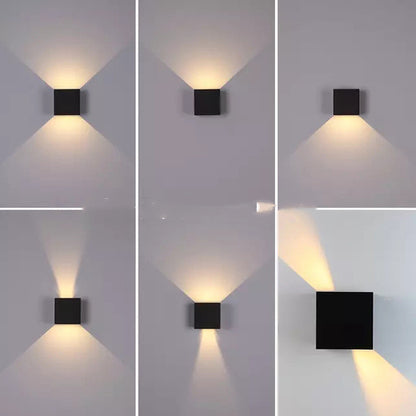 Modern Indoor LED Cube Wall Lamp
