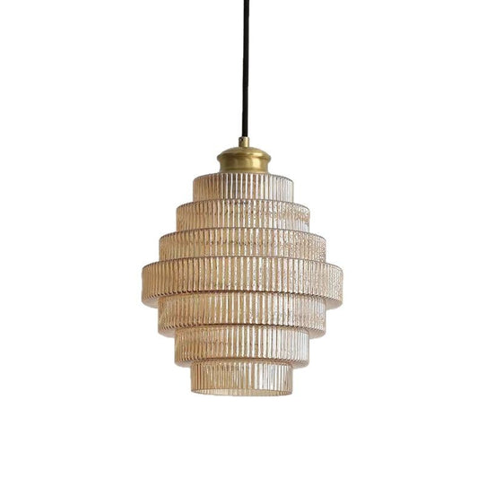 Nordic Tiered Glass Pendant Light