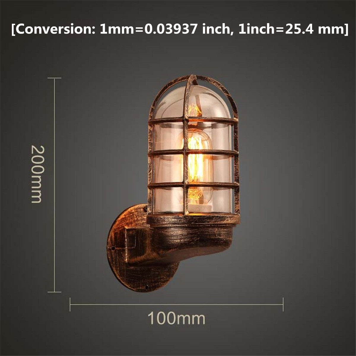 Vintage Industrial Outdoor Wall Lantern