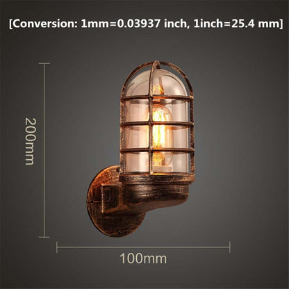 Vintage Industrial Outdoor Wall Lantern