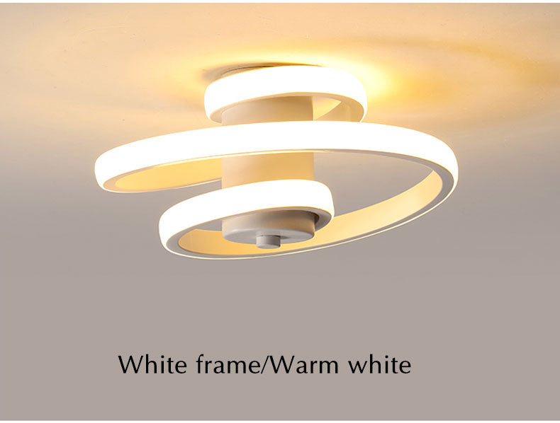 Modern Spiral LED Ceiling Light