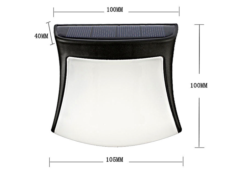 Solar LED Fence Wall Lights – 4PCS Set
