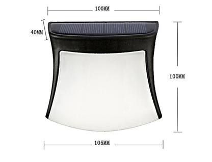 Solar LED Fence Wall Lights – 4PCS Set