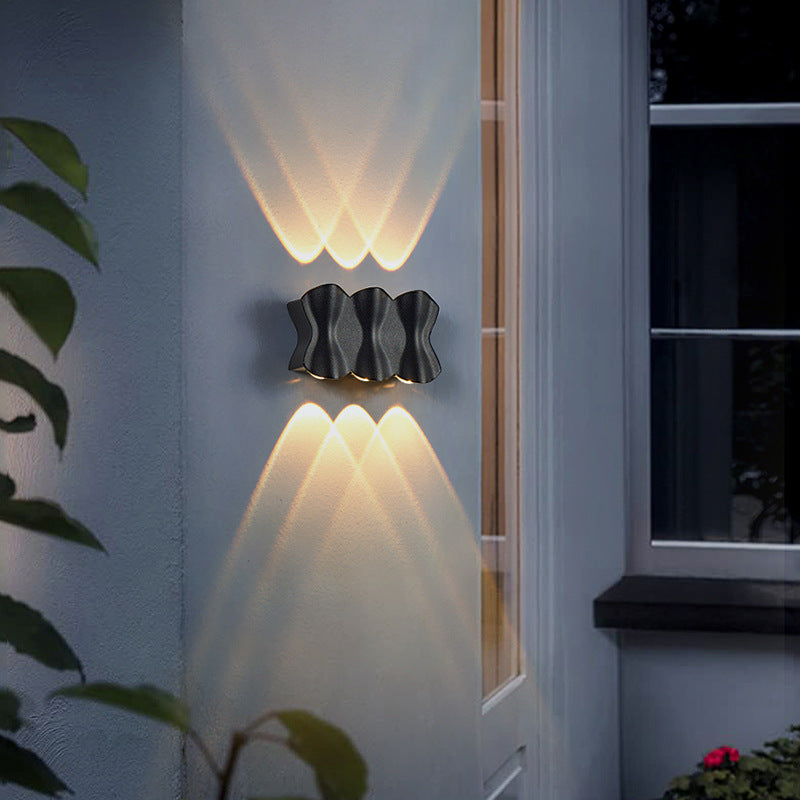 Modern Up & Down Outdoor Wall Light