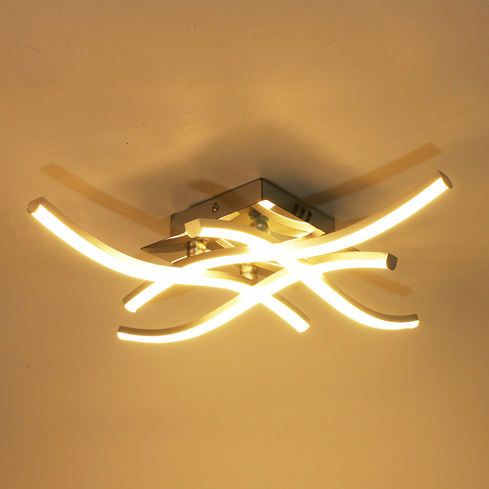Modern Wave LED Ceiling Light