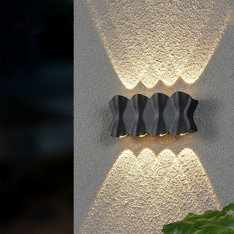 Modern Up & Down Outdoor Wall Light