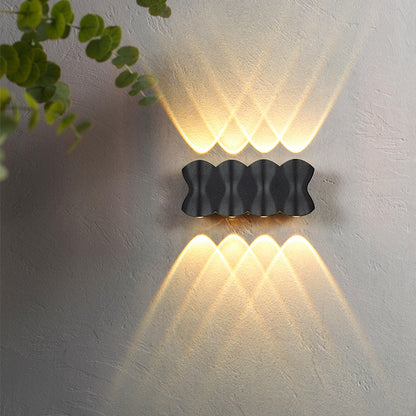 Modern Up & Down Outdoor Wall Light