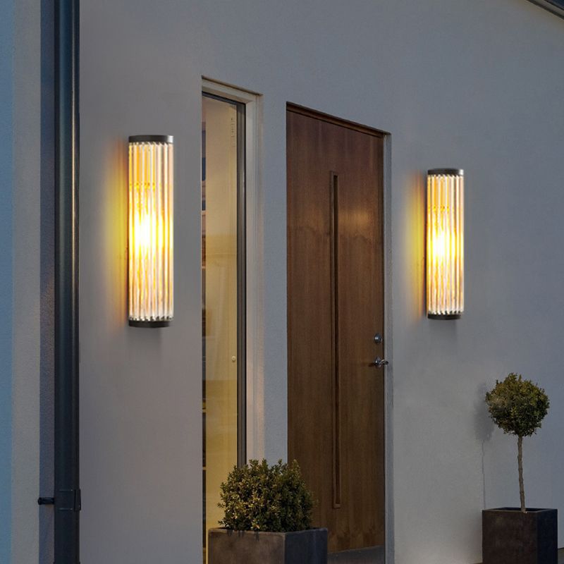 Modern Cylindrical Outdoor Wall Light