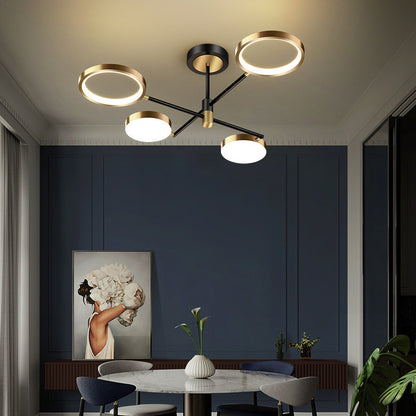 Modern Orbit LED Ceiling Chandelier